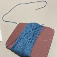 刺し子の糸巻き。