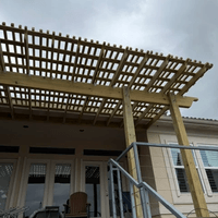 New Treated Lumber Pergola