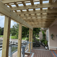 New Treated Lumber Pergola