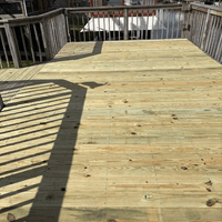 Upper deck with new decking