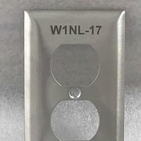 engraved Leviton stainless