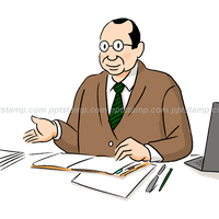 ゆったりデスク上