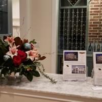 Holiday floral arrangement