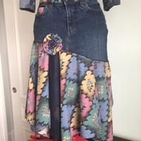 Denim Skirt front
