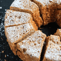 GF Pumpkin Angel Food Cake