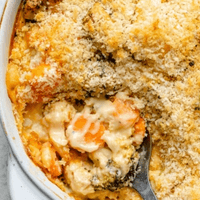 Cheddar Cauliflower Gratin