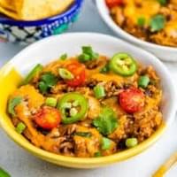 Spaghetti Squash Taco Bake