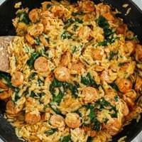 Creamy Chicken Sausage Orzo