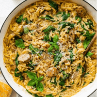 Chicken Sausage & Orzo