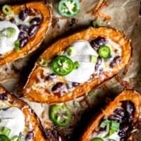 Stuffed Sweet Potato Skins