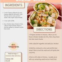 Chicken Caesar Salad Wrap