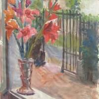 Glaïeuls sur la fenêtre