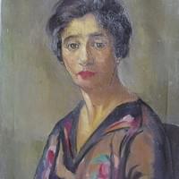 Mère de l'artiste en kimono