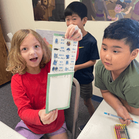Magic book learning activity 