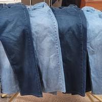 Hemmed 5 pairs of jeans