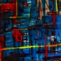 Blue 150 x 150 cm Private Collector Germany