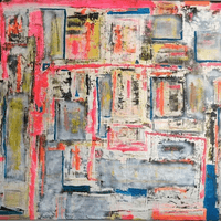 Summertime, 2024  145  x 176 cm — acrylic, oil, wax and spray on canvas 2 / 3