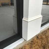 Bronze aluminum screened room