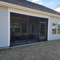Beautiful bronze screened room