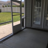 From screened room to outdoors