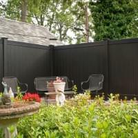 Black Vinyl Fence