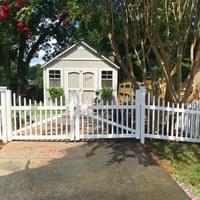 White Vinyl Picket Fence