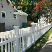 White Vinyl Picket Fence