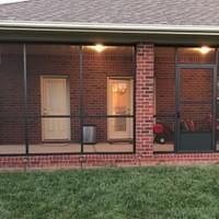 Black Screened in Porch