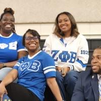 Blue and White Game Day
