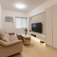 高雄木工裝潢完工照片｜客廳和電視牆