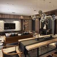 高雄木工裝潢完工照片｜客廳