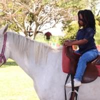 The rider's posture