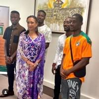 Avec Madame la MINISTRE DE LA CULTURE ET DE LA FRANCOPHONIE