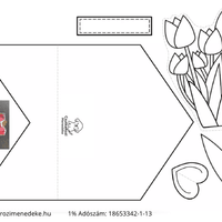 Virágos boríték 