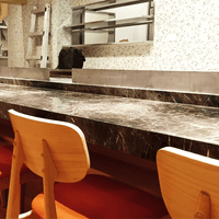 高雄黑金鋒大理石吧檯