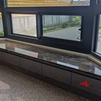 高雄大運石材-黑金鋒大理石檯面完工照