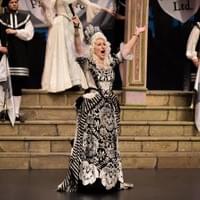 As the Duchess of Plaza Toro in The Gondoliers