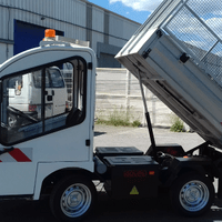  véhicule homologué route adapté aux entretiens d'espaces vert (Goupil G3 à Plateau basculant)