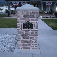 Stone Address Plaque