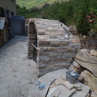 Stone, Wood Burning Grill