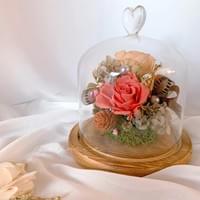 Eternal Rose Glass Dome- Large