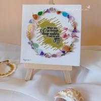 Sea Glass Art with Bible Quote
