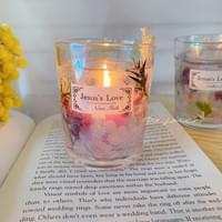 Pressed Flowers Candle Holder