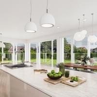 VILLA NOVA salon vue piscine