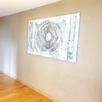 Peinture d'un mur - peinture dispersion taupe - Nasona Glass