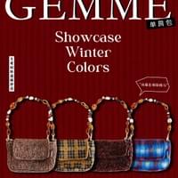 GEMME珠链单肩包冬日