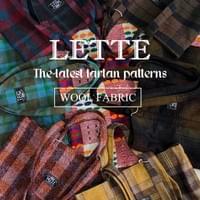 Lette羊毛格纹手提单肩包