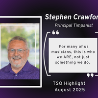 Temple Symphony Orchestra August 2025 Highlight- Stephen Crawford