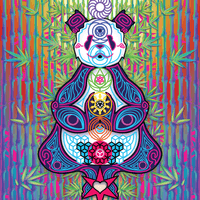 UV Color Reactive Chakra Panda