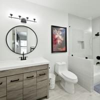 Added fourth bathroom upstairs